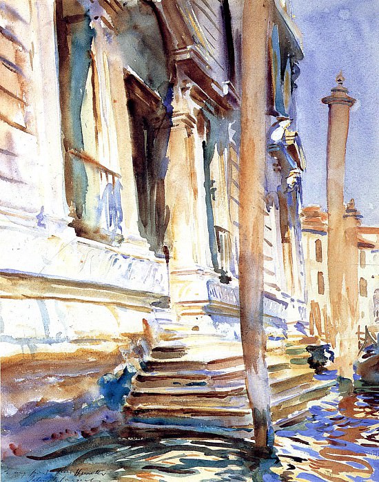 Вход в венецианский дворец картина