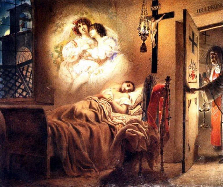 Сон монашенки. 1831 картина