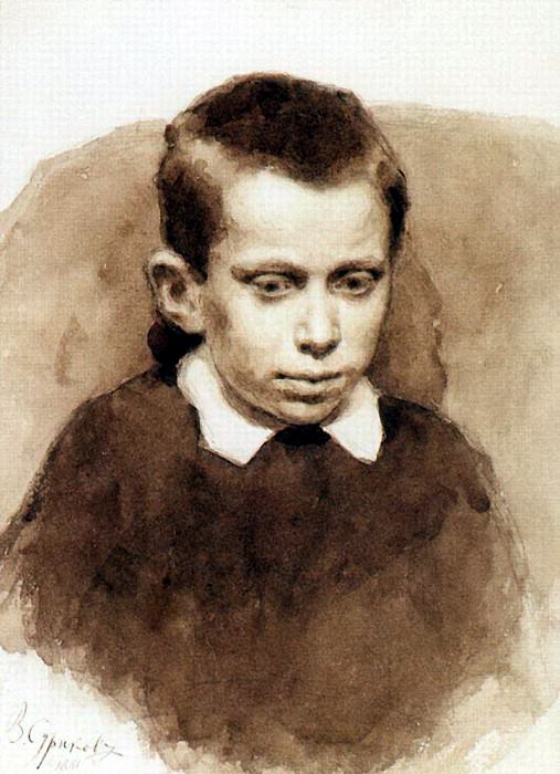 Портрет А. С. Матвеева в детстве картина