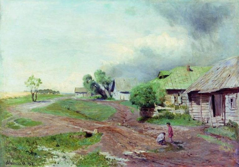 Перед грозой. 1879 картина