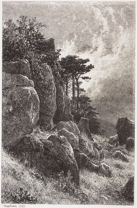 Крымский вид. 1882 24х15. 8 картина