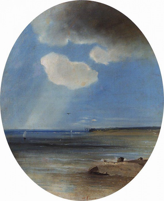 Морской пейзаж. 1880-1890-е картина