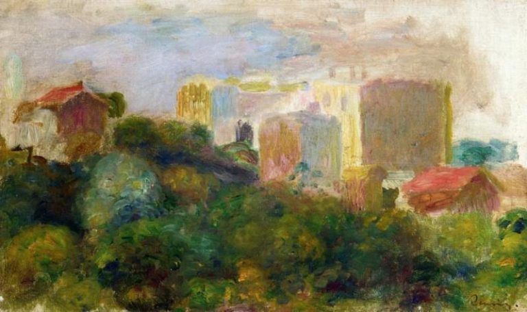 Вид из сада Ренуара на Монмартре картина