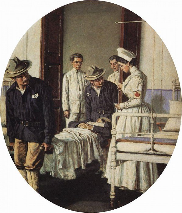 В госпитале. 1901 картина