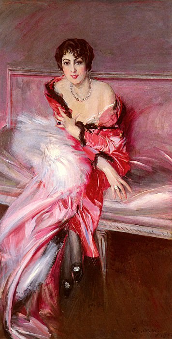 Портрет мадам Жюйар в красном картина