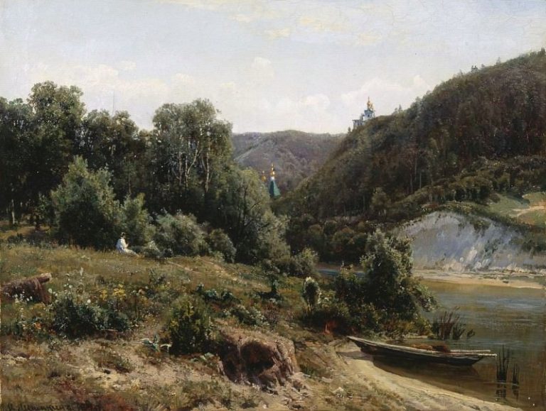 У монастыря 1870 картина