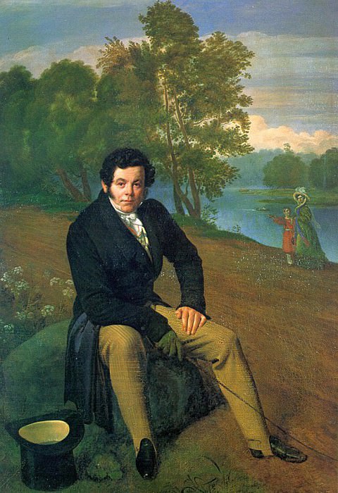 Портрет К. И. Альбрехта. 1827 Х. , м. ГРМ картина