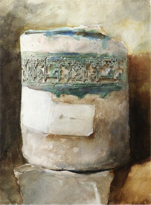 Персидский артефакт с фаянсовым декором картина