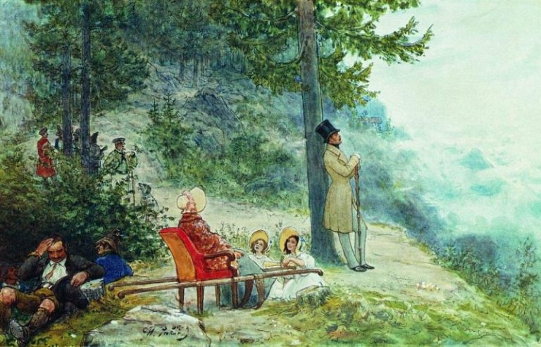 Император Николай I и императрица Александра Федоровна картина