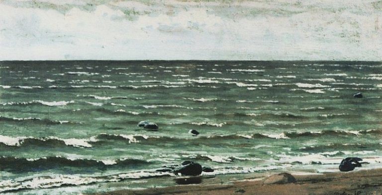 Берег залива. Териоки. Фиинляндия. 1881 картина