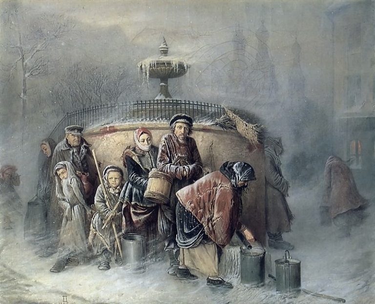 Очередные у бассейна. 1865 Х. , м. 49, 5х61 Минск картина