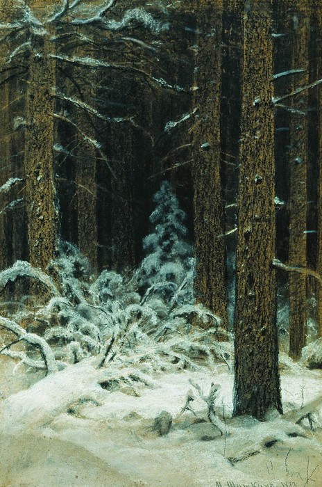 Зимой. 1883 78х51 картина