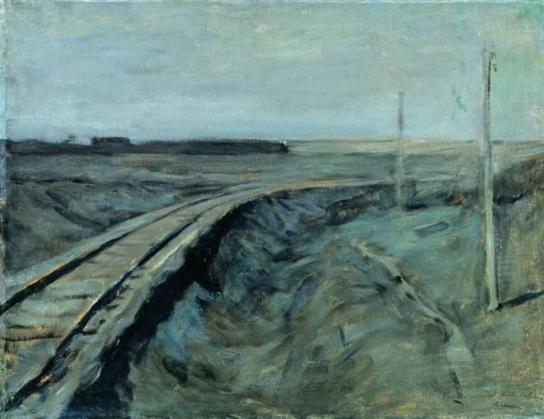 Полотно железной дороги. 1898-1899 картина