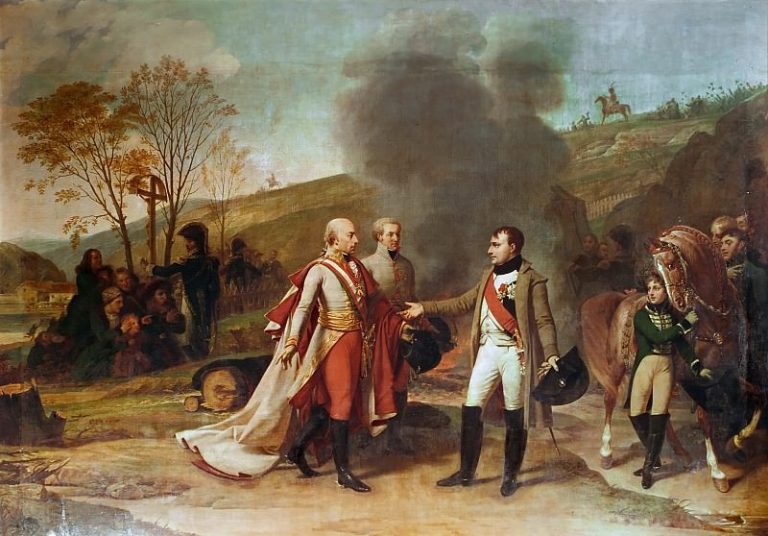 Антуан-Жан Гро – Переговоры Наполеона и Франца II после боя у Аустерлица 4 12 1805 картина