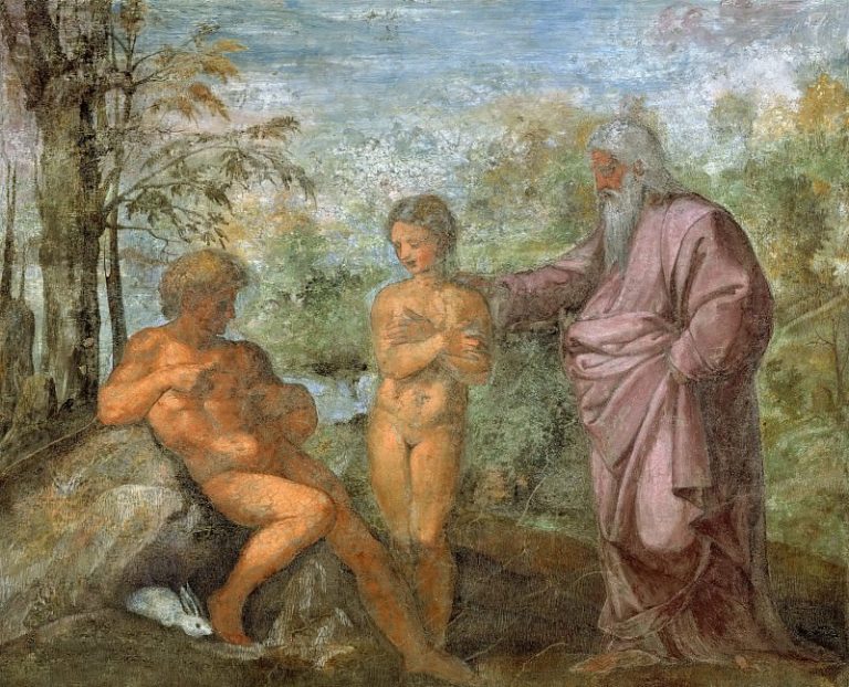 Сотворение Евы из ребра Адама картина