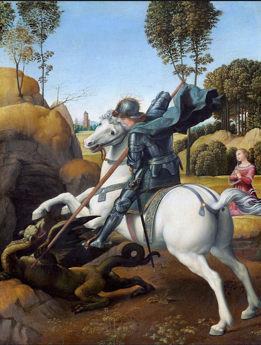Святой Георгий и дракон картина