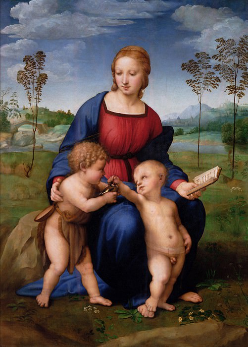 Рафаэль (Рафаэль Санцо) – Мадонна со щеглом картина