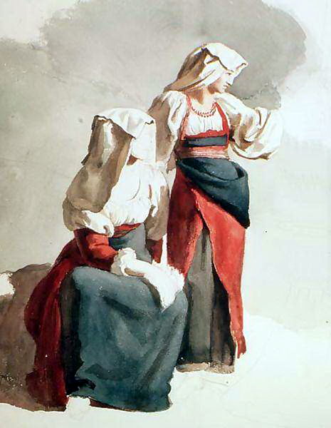 Итальянские селянки (Italian Peasant Girls). картина