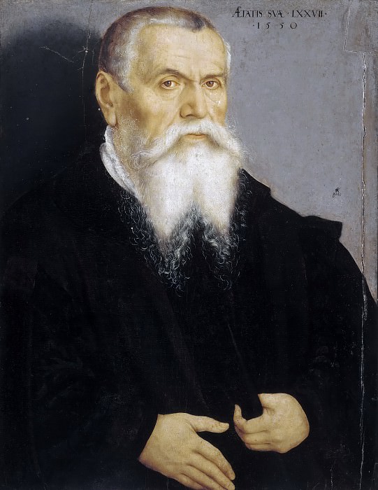 Лукас Кранах II – Портрет отца Лукаса Кранаха старшего картина