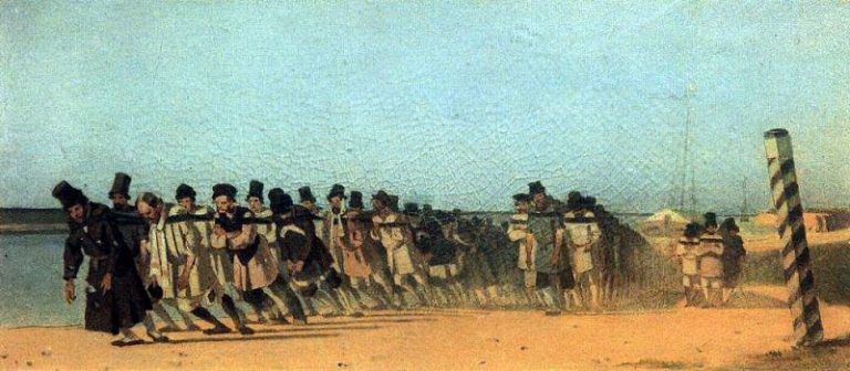 Бурлаки. 1866 картина