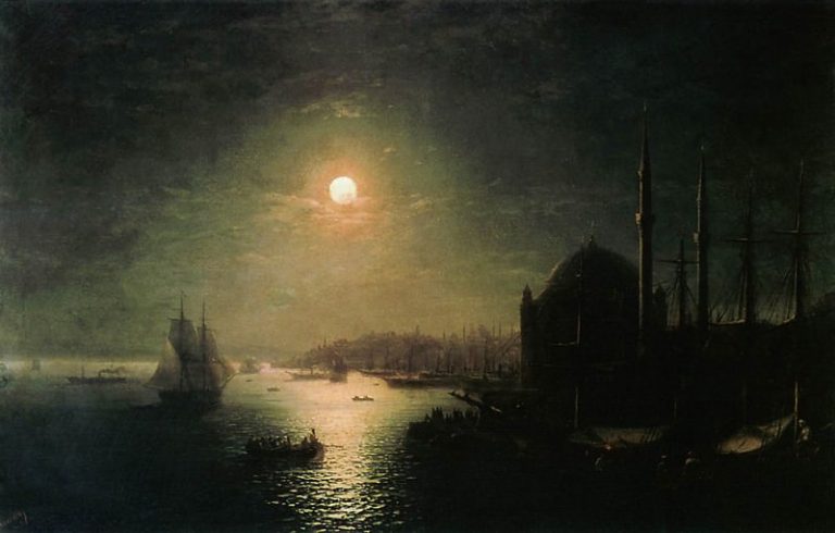 Лунная ночь в Константинополе 1884 81х116 картина