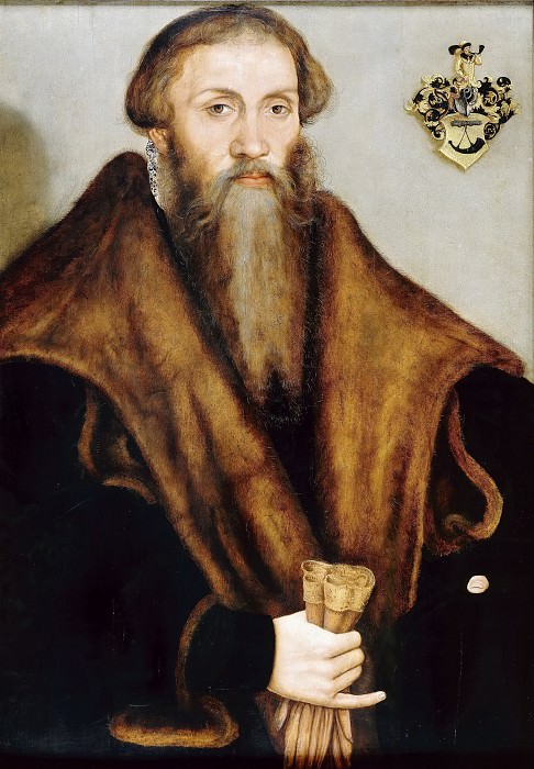 Лукас Кранах II – Портрет саксонского юриста Леонарда Бадегорна картина