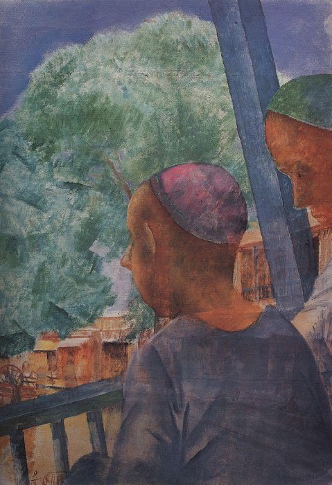Самарканд. На террасе. 1921 картина