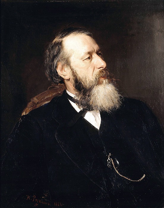 Портрет В.В.Стасова (1824-1906) картина