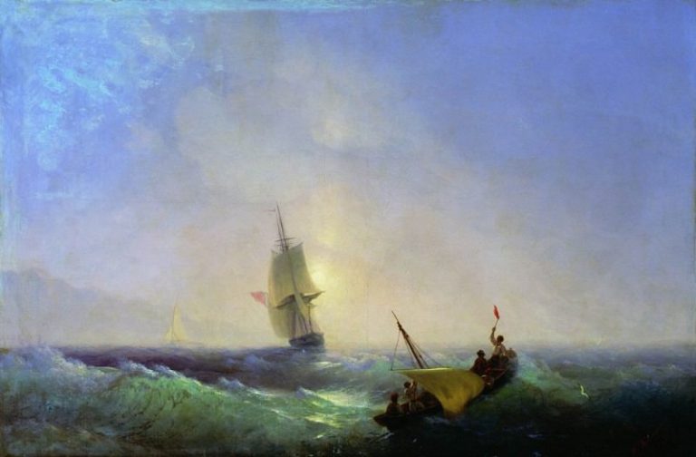 Спасающиеся от кораблекрушения 1844 57х85 картина