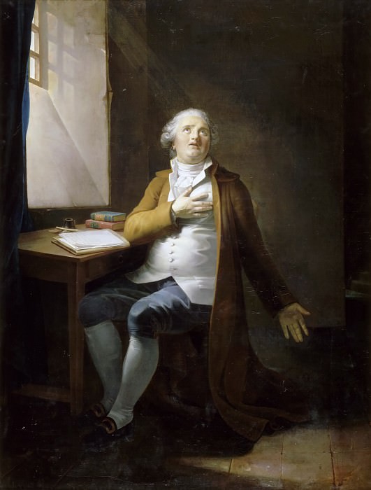 Анри-Пьер Данлу – Людовик XVI в тюремном заключении картина