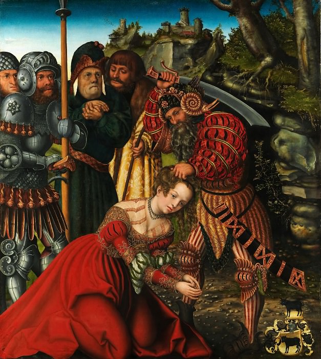 Лукас Кранах I – Мученичество св Варвары картина