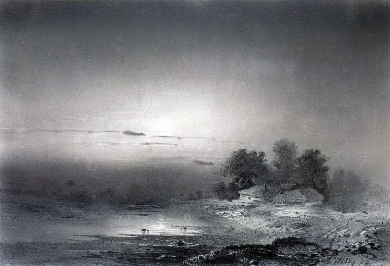 Лунная ночь. 1853 картина