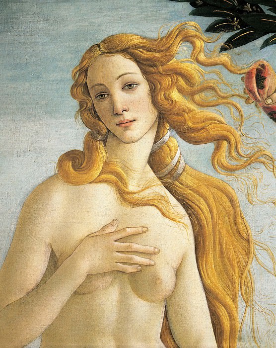 Рождение Венеры, фрагмент картина