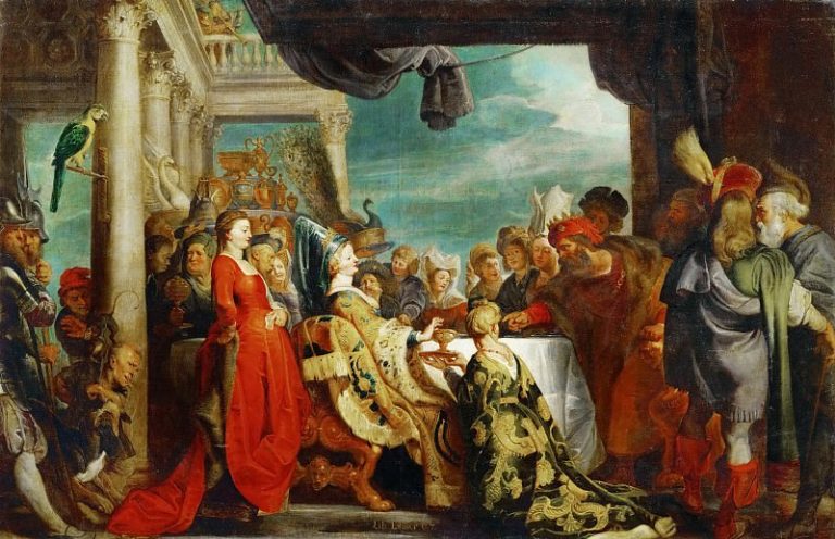 Король лангобардов Альбоин и Розамунда картина