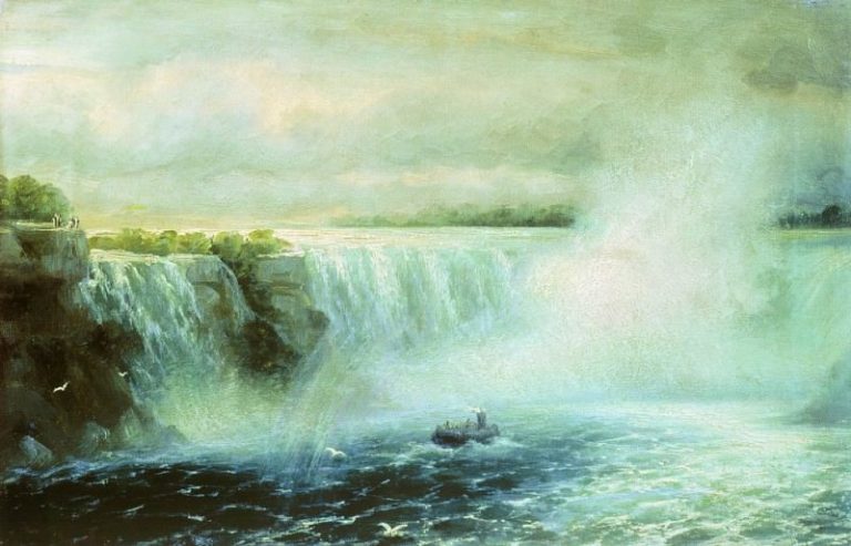 Ниагарский водопад 1893 35х52 картина