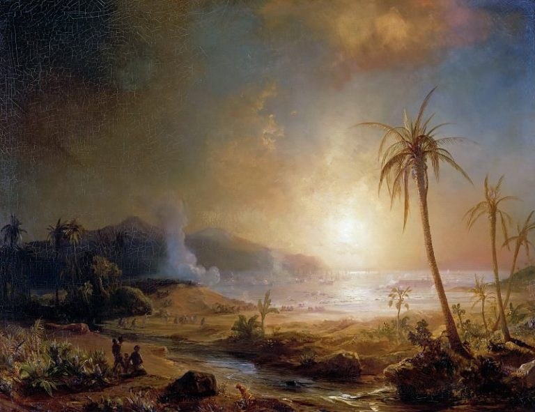 Теодор Гюден – Морской бой близ Мартиники 21 августа 1674 года картина
