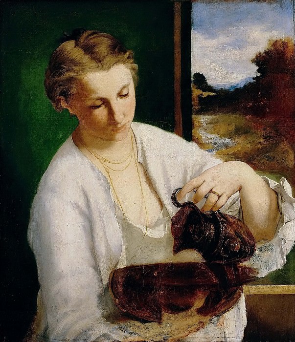 Женщина с кувшином (Портрет мадам Мане) картина