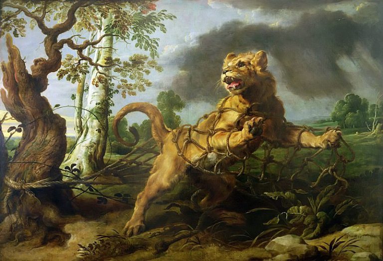 Лев и мышь (совместно с Франсом Снейдерсом) картина