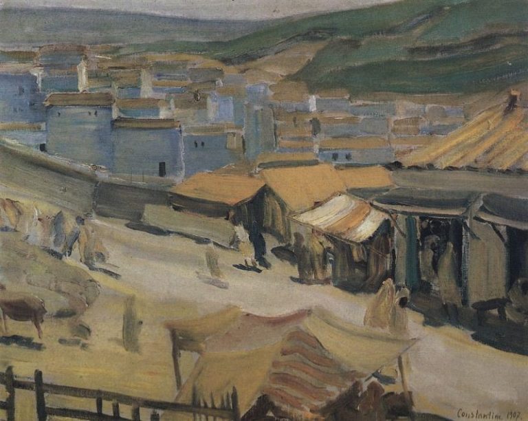 Город Константина. Алжир. 1907 картина