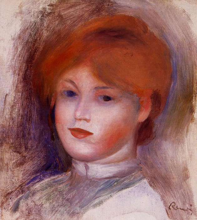 Голова молодой женщины – 1892-1893 гг картина