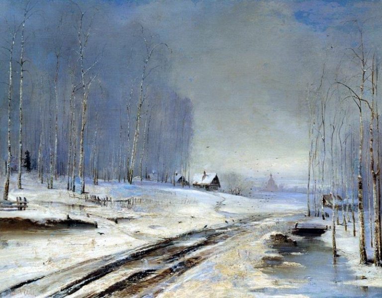Распутица. 1894 картина