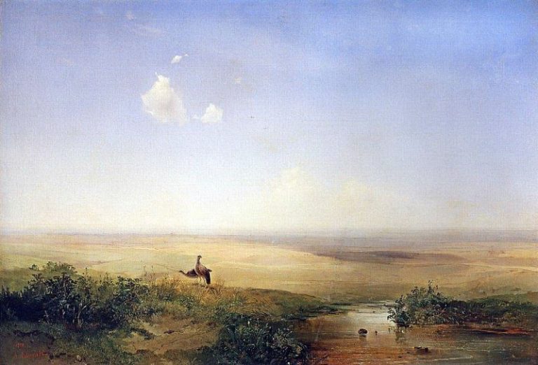 Степь днем. 1852 картина