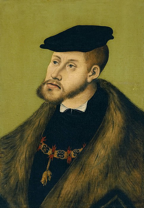 Лукас Кранах I – Император Карл V картина