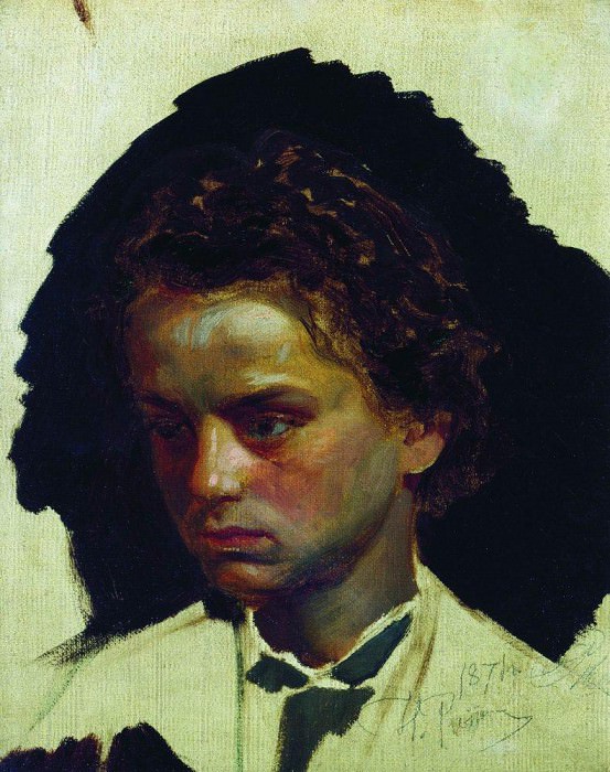 Портрет скульптора И. Я. Гинцбург в молодости картина
