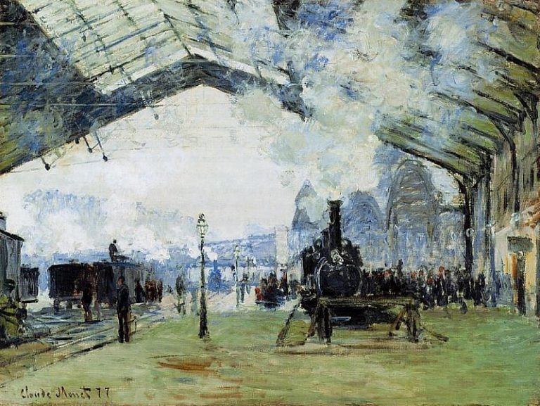 Вокзал Сен-Лазар, Поезд Нормандия картина