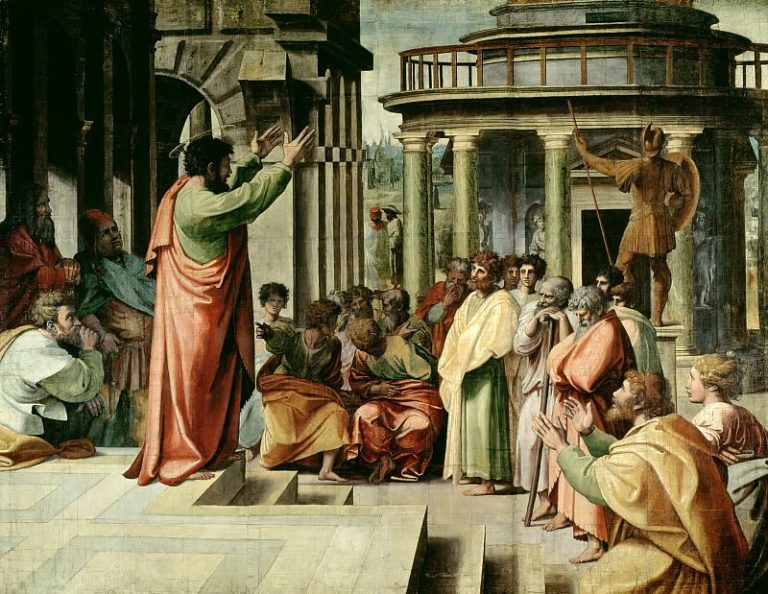 Проповедь святого Павла в Афинах картина