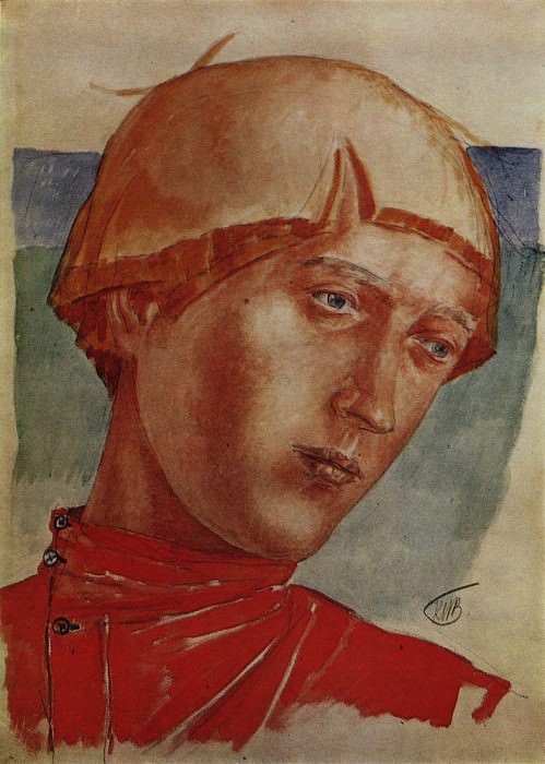 Голова юноши. 1918 картина