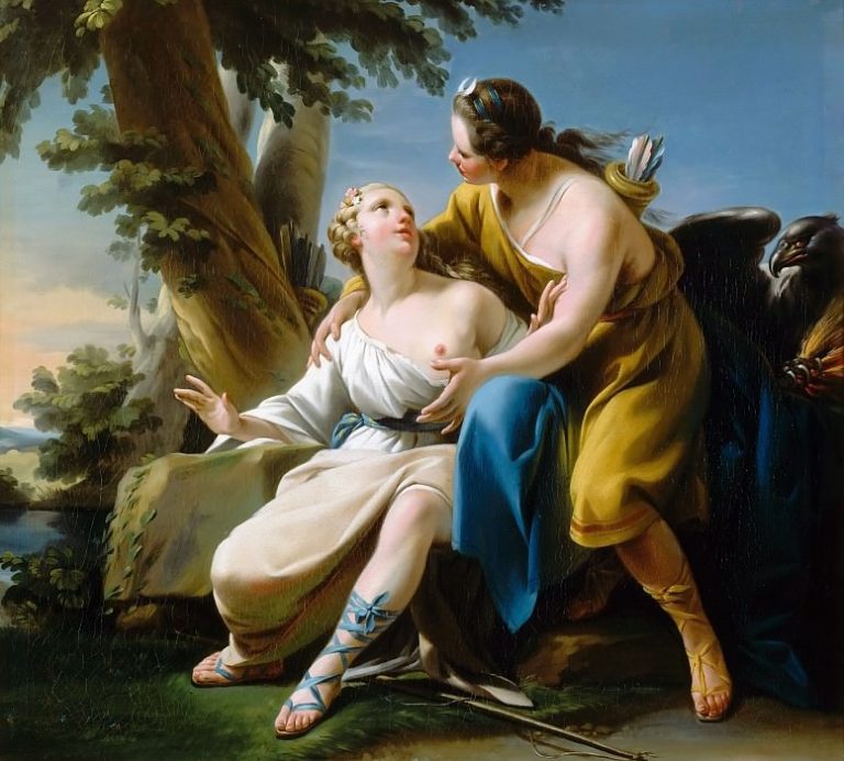 Ноэль Алле – Юпитер в образе Дианы и Каллисто картина