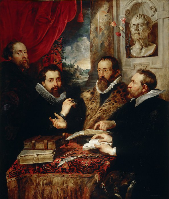 Четыре философа (автопортрет с братом Филиппом и друзьями) картина