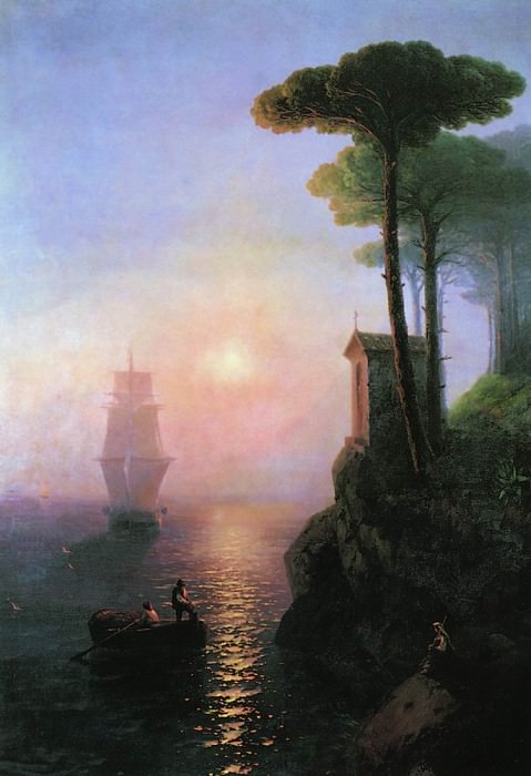 Туманное утро в Италии 1864 208х149 картина